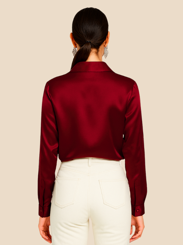 Sarah | Satin Blouse for Women