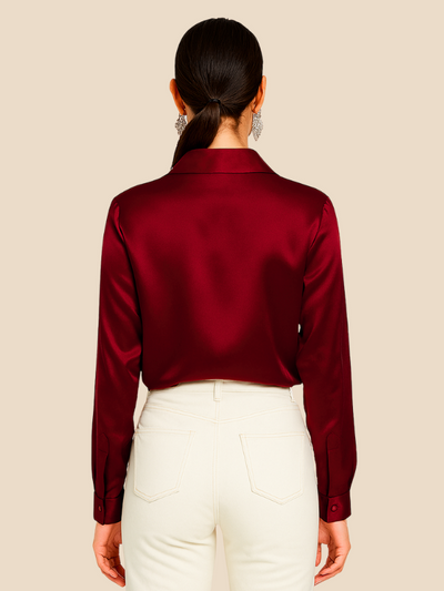 Sarah | Satin Blouse for Women
