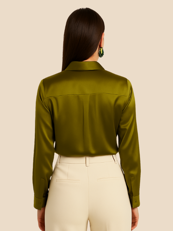 Sarah | Satin Blouse for Women