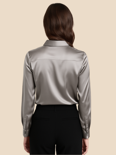 Sarah | Satin Blouse for Women