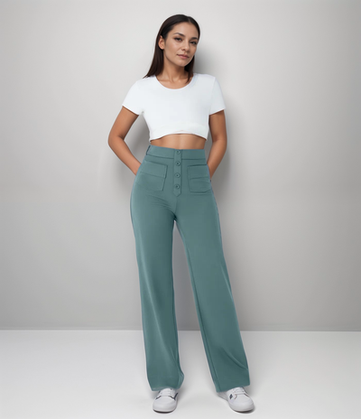 Tahlia | Comfortable High-Rise Stretch Pants