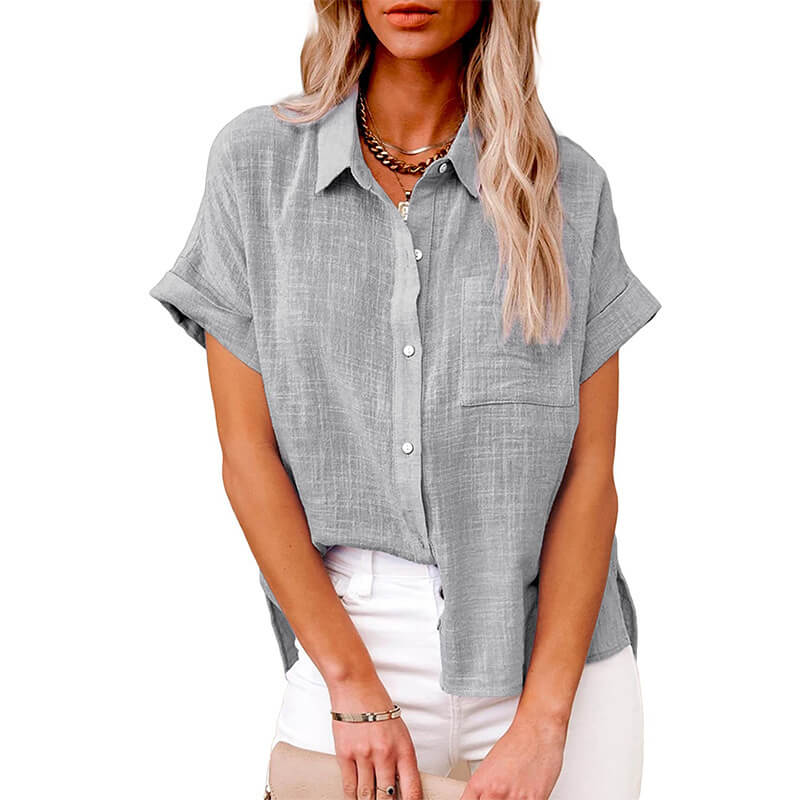 Adelene™ - Timeless Button-Up Blouse