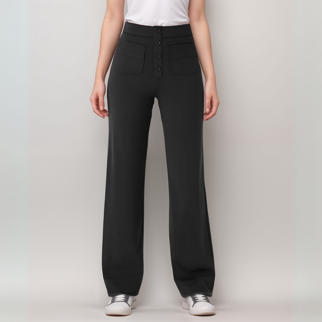 Tahlia | Comfortable High-Rise Stretch Pants