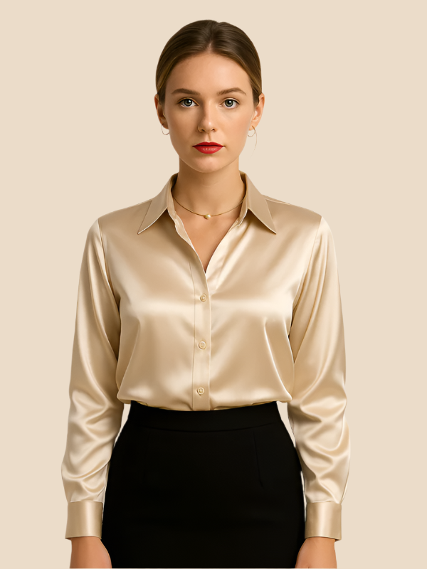 Sarah | Satin Blouse for Women