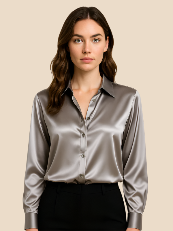 Sarah | Satin Blouse for Women