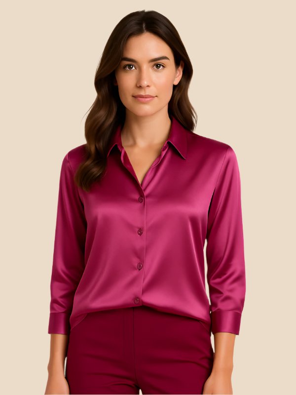 Sarah | Satin Blouse for Women
