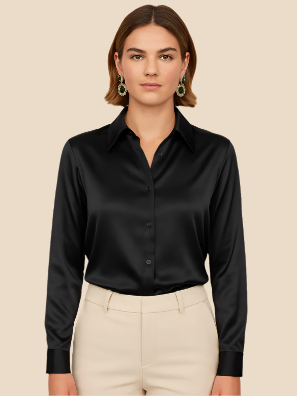Sarah | Satin Blouse for Women