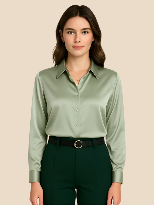 Sarah | Satin Blouse for Women
