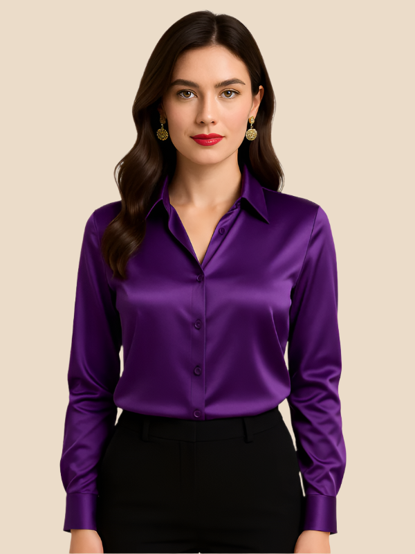 Sarah | Satin Blouse for Women