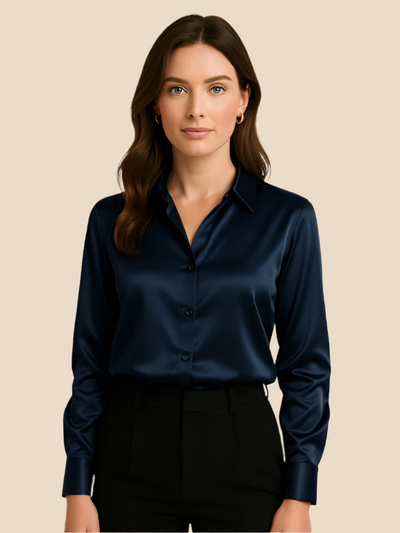 Sarah | Satin Blouse for Women