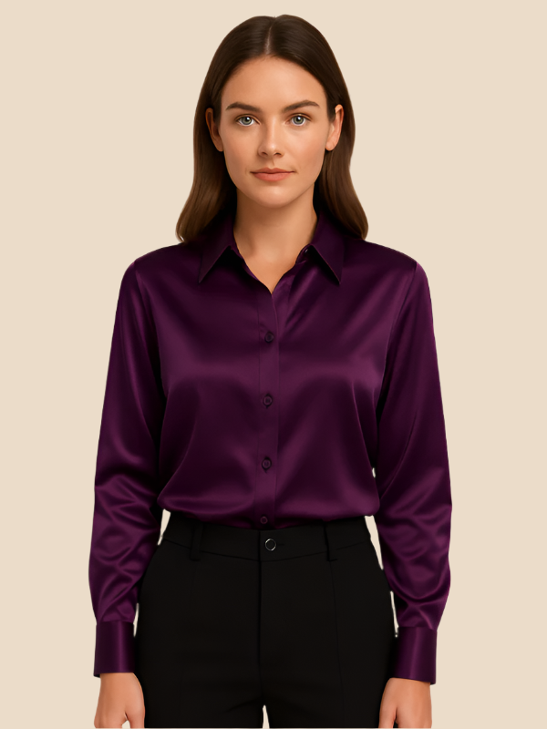 Sarah | Satin Blouse for Women