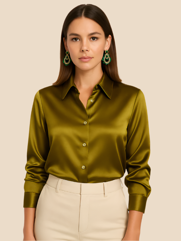 Sarah | Satin Blouse for Women