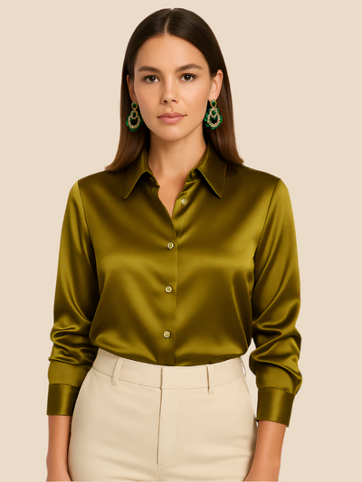 Sarah | Satin Blouse for Women