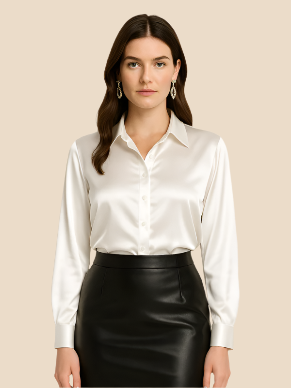 Sarah | Satin Blouse for Women