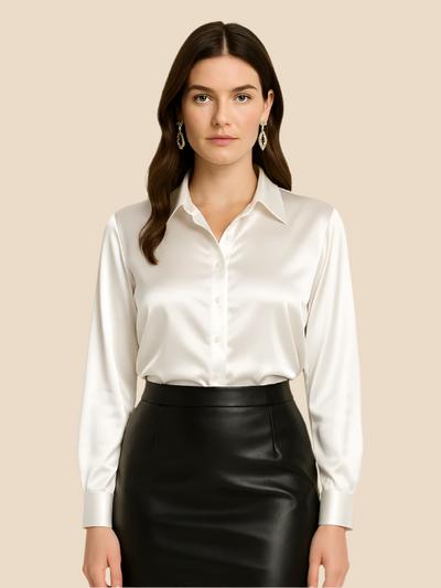 Sarah | Satin Blouse for Women