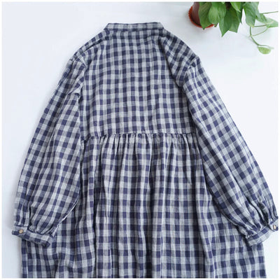 Merasol™ - Checkered Button Dress