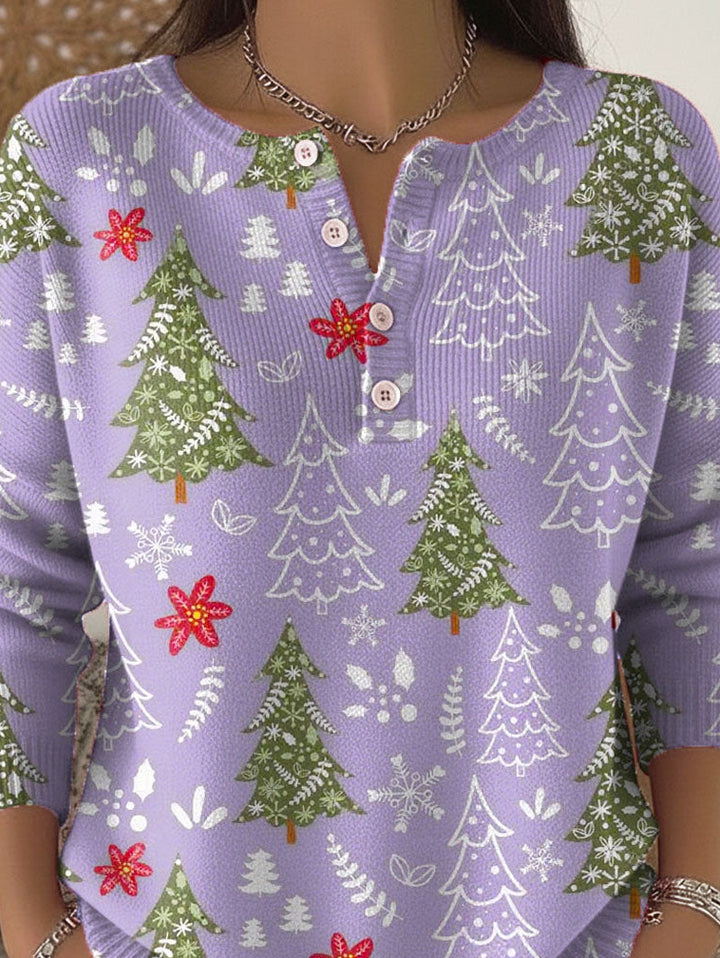 Edith | Christmas Jumper with Buttons