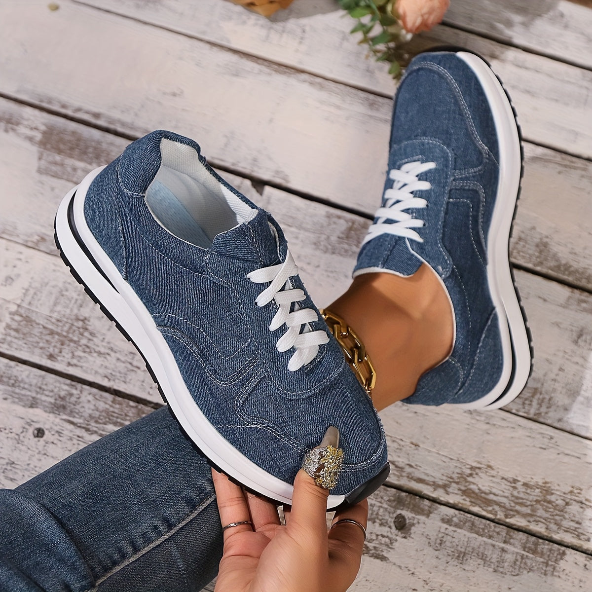 Luciel™ - Classic Denim Sneakers