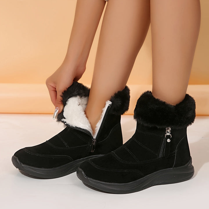 Ultra Warm Faux Suede Winter Boots