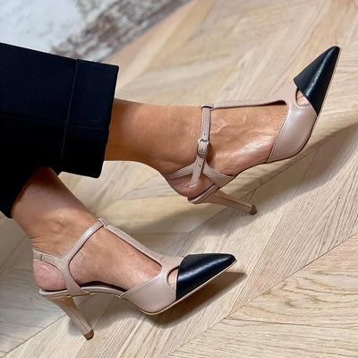 Evrardine | Bicolored Pointed Toe Pump