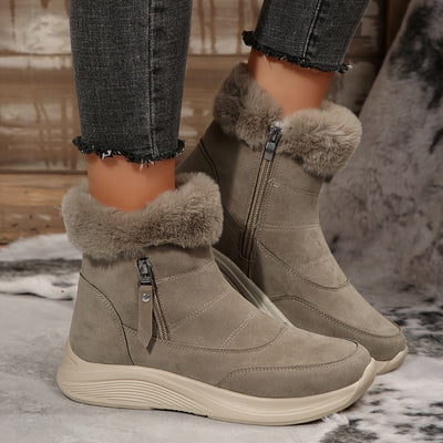 Ultra Warm Faux Suede Winter Boots