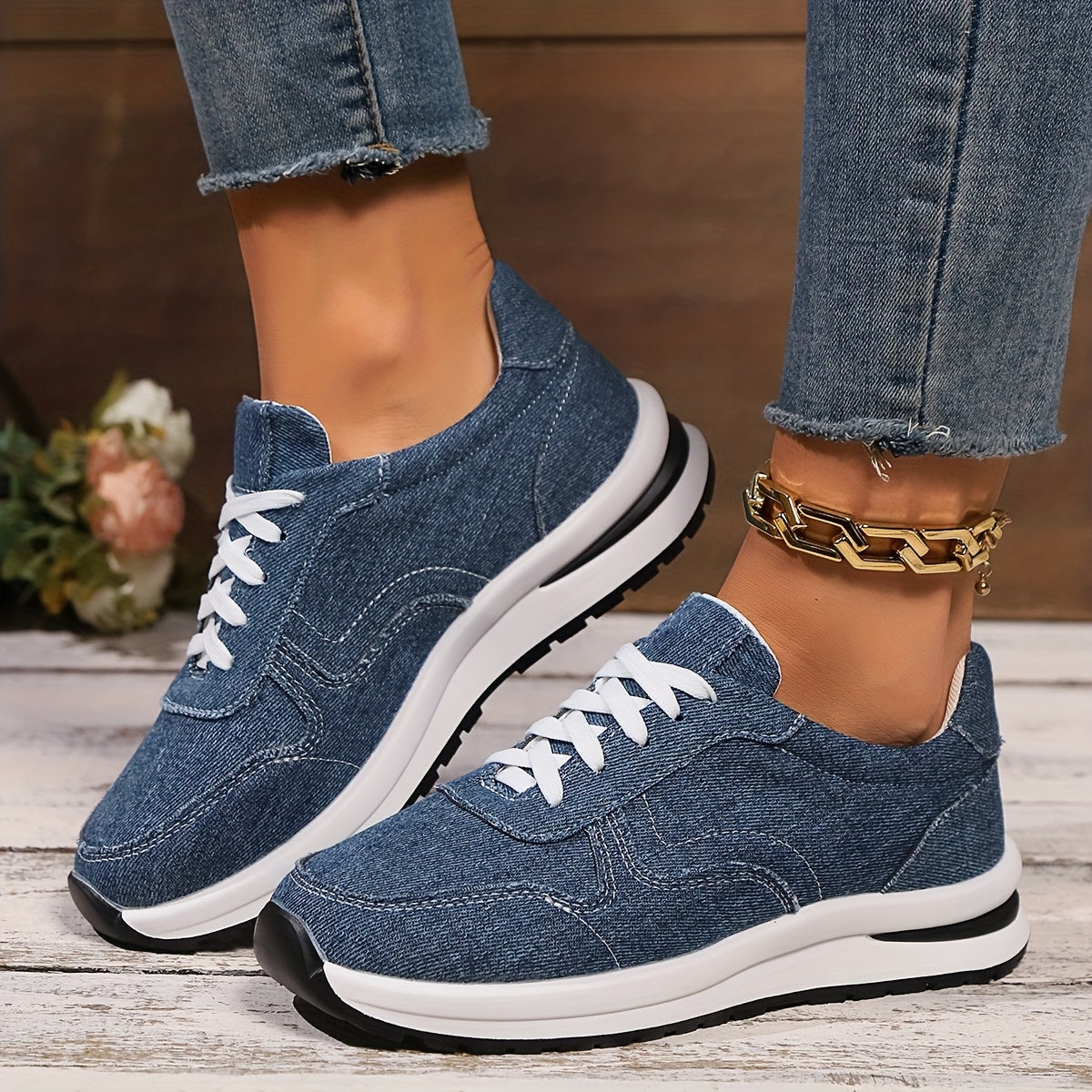 Luciel™ - Classic Denim Sneakers