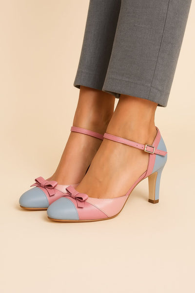 Meca™ - Retro Colorblock Heels