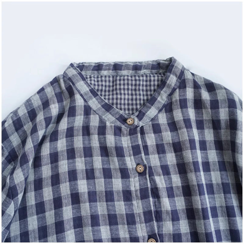 Merasol™ - Checkered Button Dress