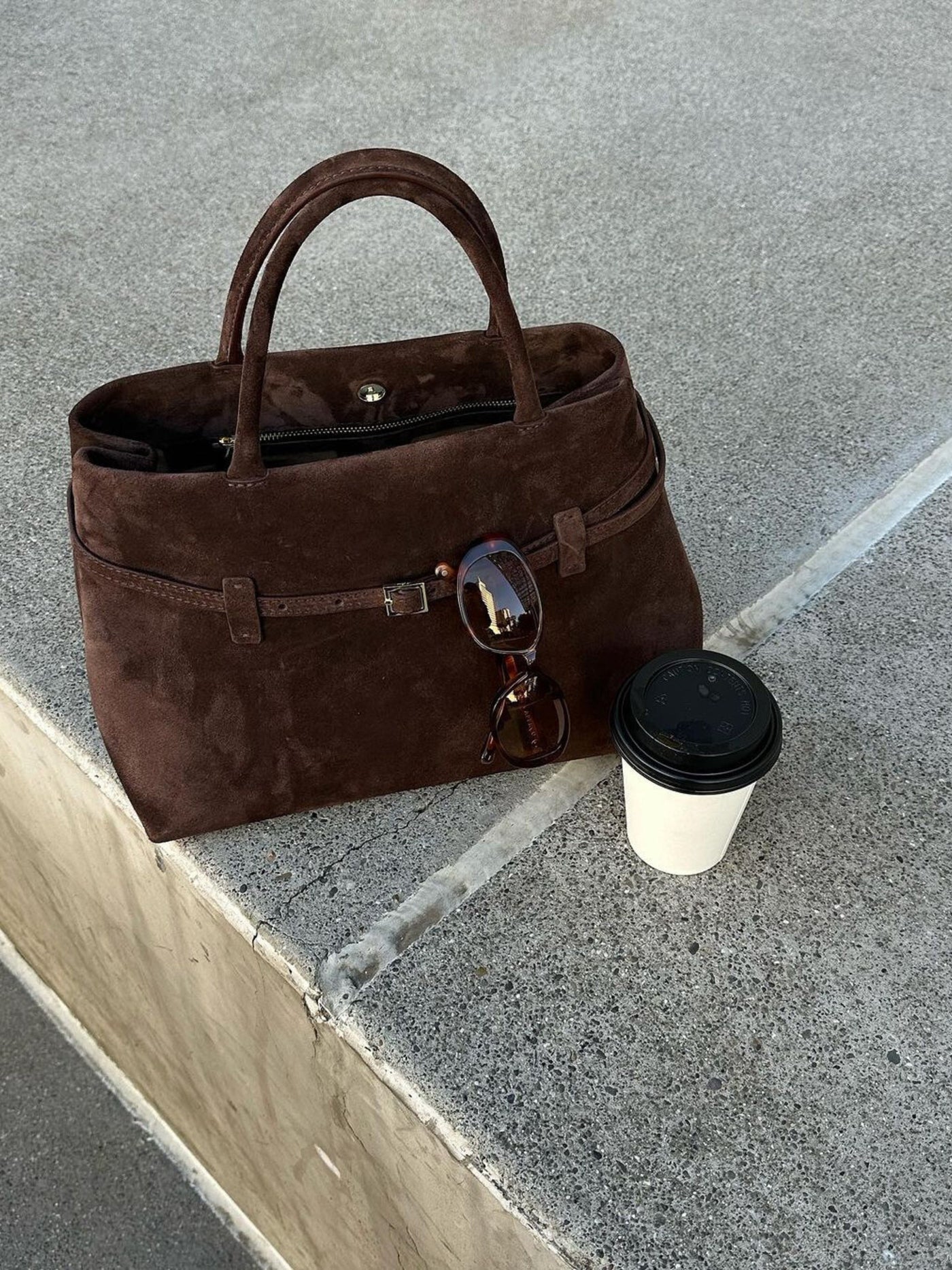 Luisa Suede Leather Bag