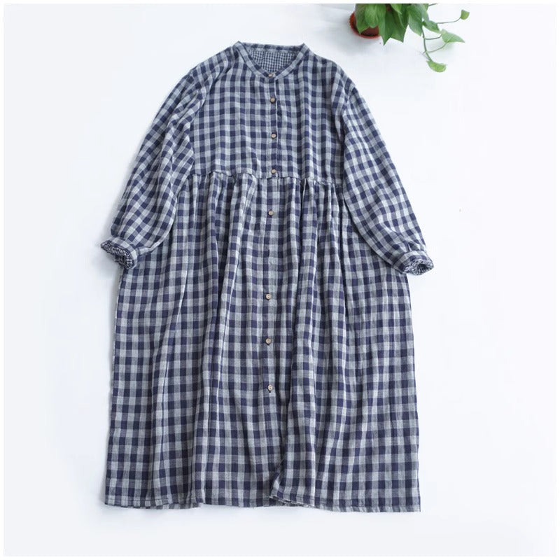 Merasol™ - Checkered Button Dress