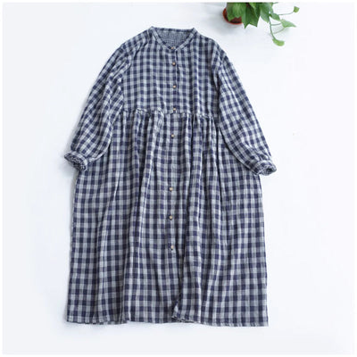 Merasol™ - Checkered Button Dress