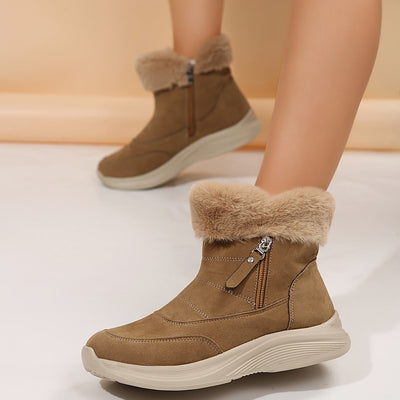 Ultra Warm Faux Suede Winter Boots