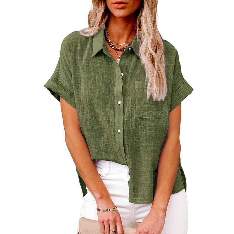 Adelene™ - Timeless Button-Up Blouse