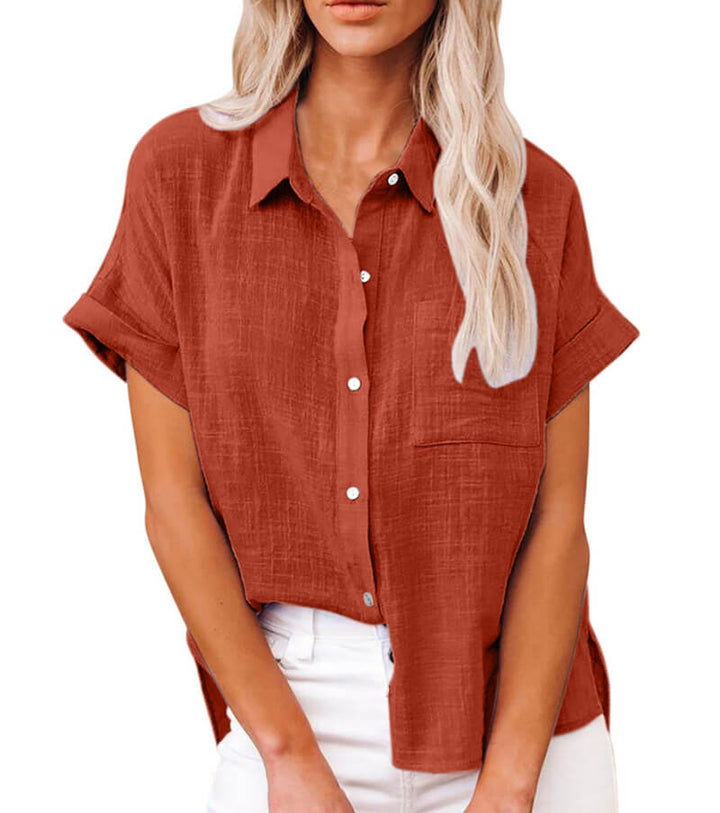 Adelene™ - Timeless Button-Up Blouse
