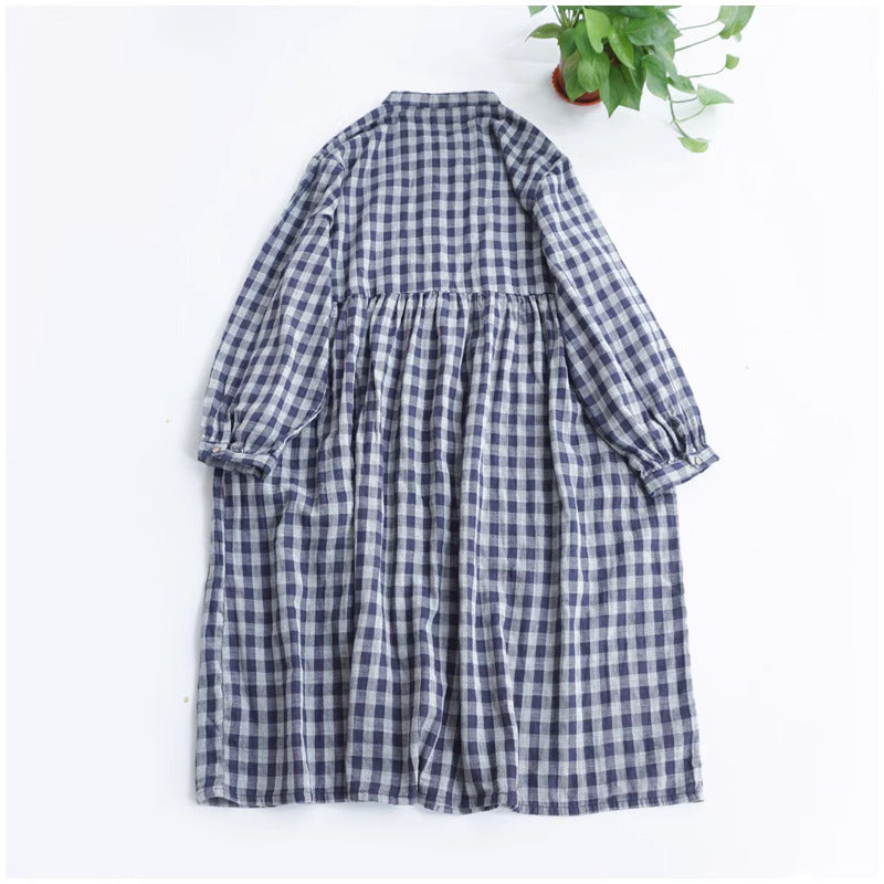 Merasol™ - Checkered Button Dress