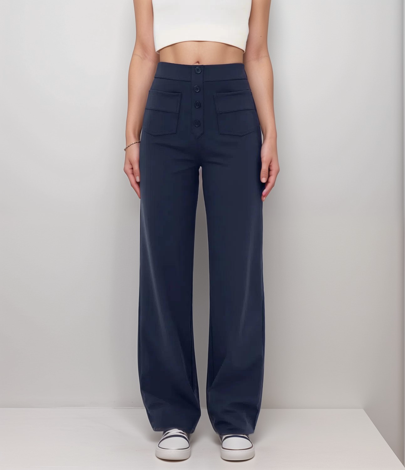 Tahlia | Comfortable High-Rise Stretch Pants
