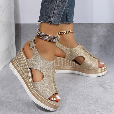 Kelsey™ - Boho Wedge Sandals