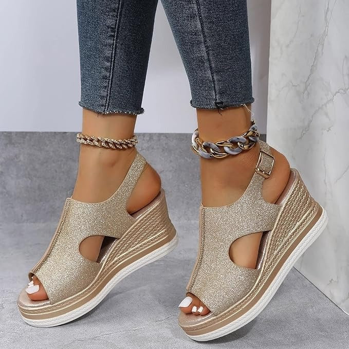 Kelsey™ - Boho Wedge Sandals