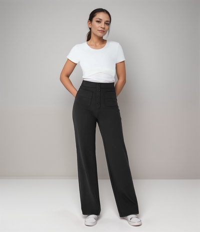 Tahlia | Comfortable High-Rise Stretch Pants