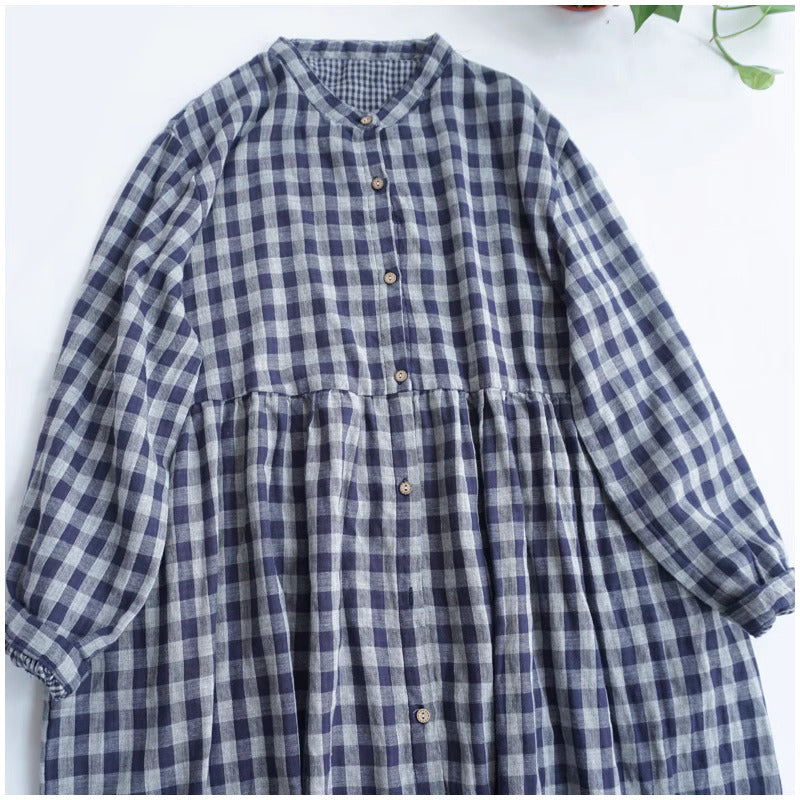 Merasol™ - Checkered Button Dress