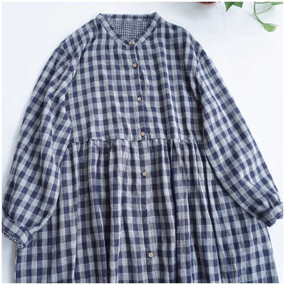 Merasol™ - Checkered Button Dress