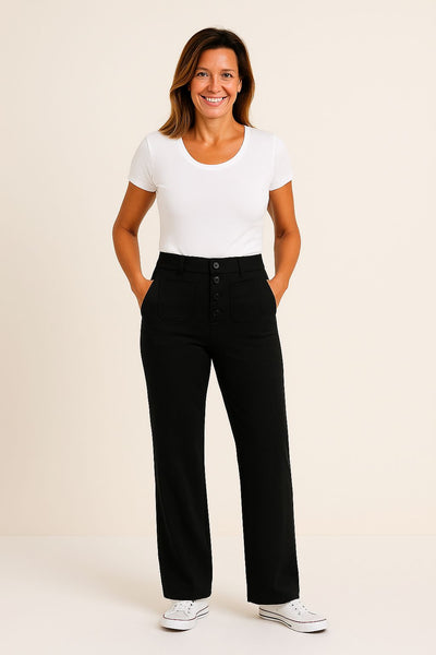 Tahlia | Comfortable High-Rise Stretch Pants