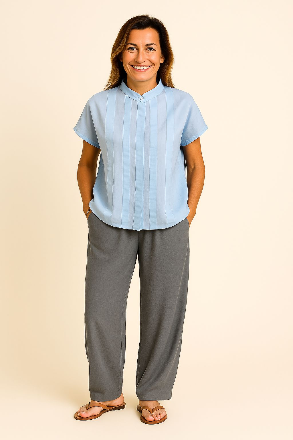 Gretta™ - Breezy Pleated Blouse