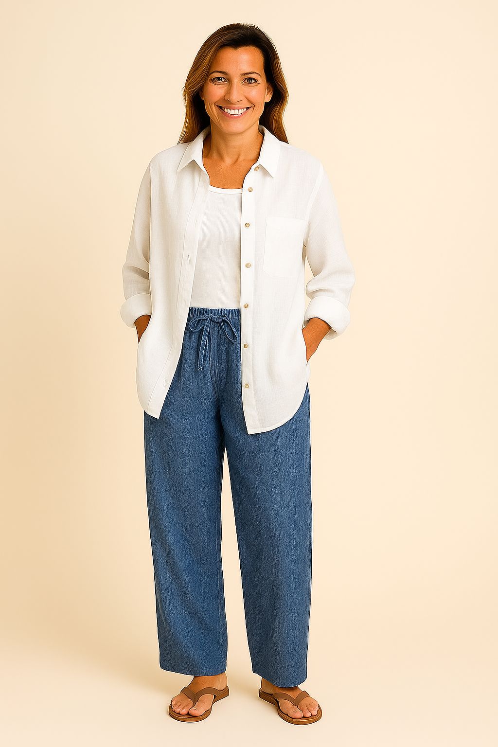 Minda™ - Effortless Buttoned Top