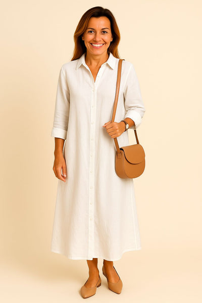 Taria™ - Buttoned Classic Dress