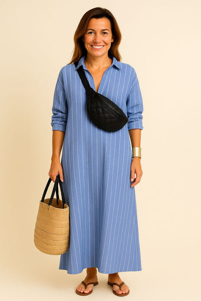 Zalia™ - Urban Stripe Dress