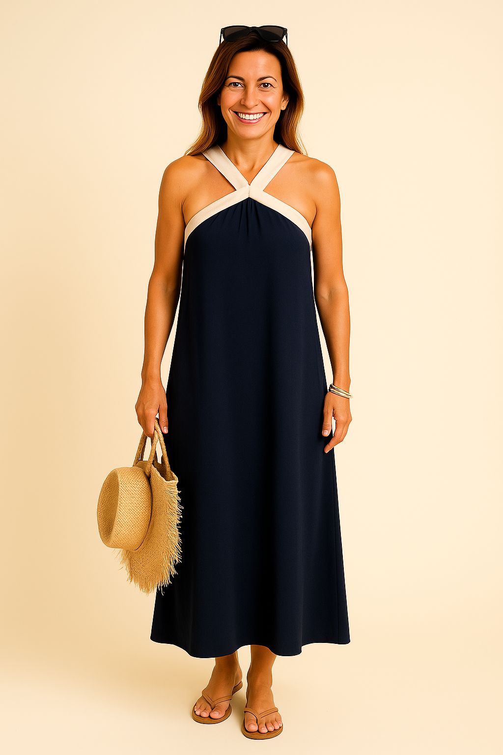 Sia | Elegant open-back dress