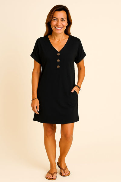 Mariela™ - Button Detail Dress