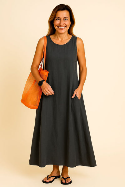 Kaori™ - Sleeveless Flowy Dress