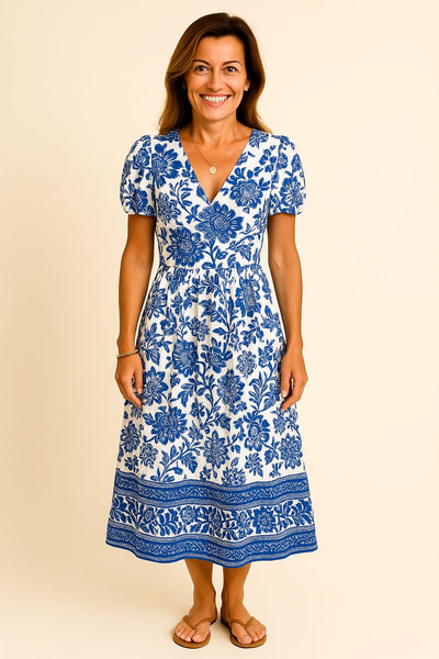 Adella™ - Floral Serenity Dress